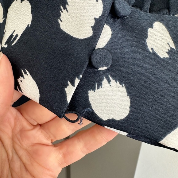 J. Crew Long-Sleeve Ruffle-Front Top - Picture 3 of 6